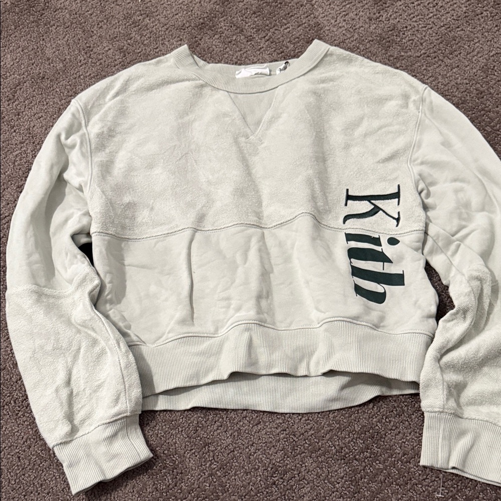 Kith kids Light Gray Crew Neck Sweater